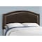 Monarch Specialties Bed, Queen Size, Platform, Bedroom, Frame, Upholstered, Pu Leather Look, Wood Legs, Brown I 5938Q - alternate 3